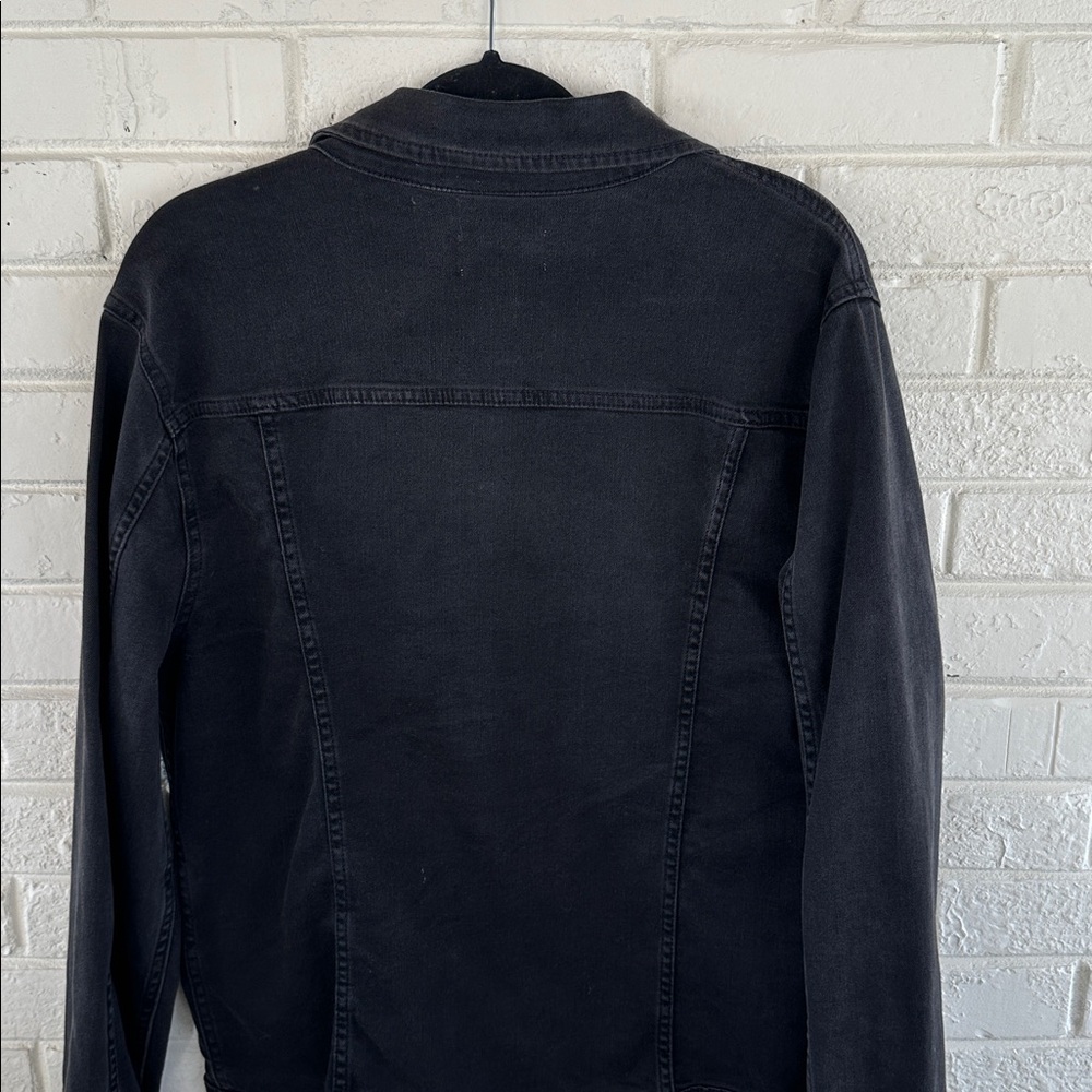 NWT Frame Heritage Denim Trucker Jacket Size XL Faded Black - Picture 5 of 9